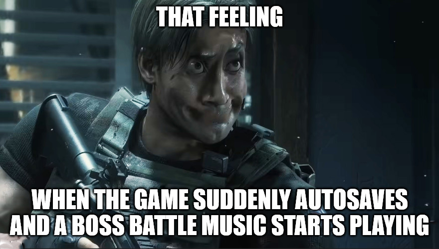 Battle music when no enemies are around meme